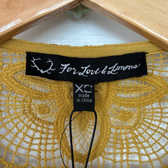 FOR LOVE & LEMONS SIENNA MINI DRESS GOLDENROD - Picture 7 of 16